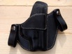 IWB for M&P Compact.  Black Leather with Pebble Thread
