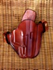 Thrasos w/Body Shield for a Walther PPQ. Dark Brown w/Mahogany Stitching
